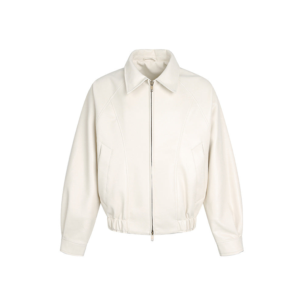 Streetwear Cool and Sophisticated Loose Casual PU Leather Jacket