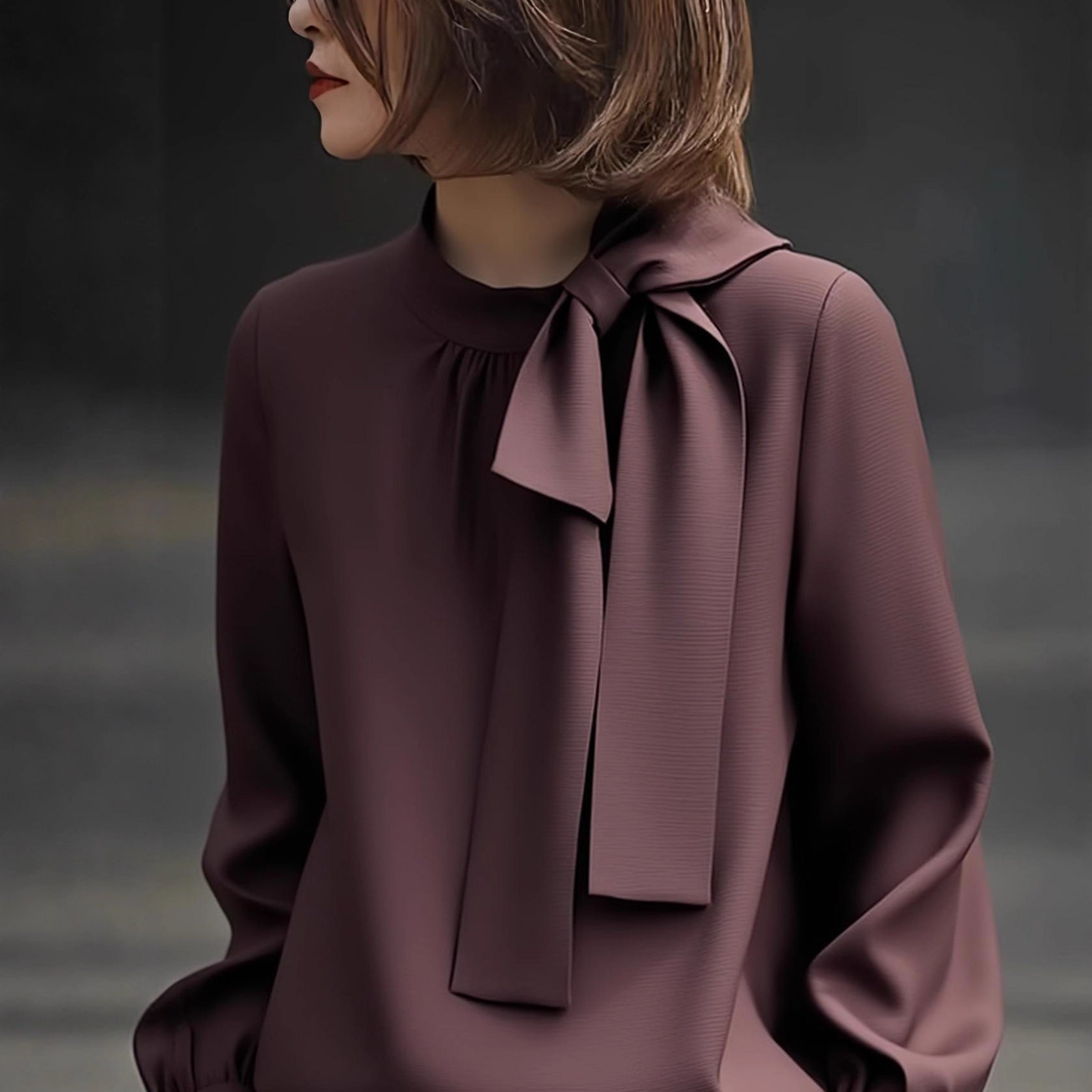 High-end Chic Women's Blouse, Lightweight Luxury, Youthful and Elegant Shirt