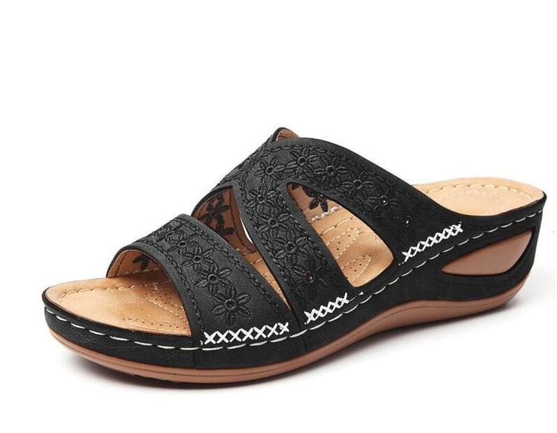 Women'S Sandals Open Toe Summer Women Flats Shoes Female Lightweight Woman Wedges Sandals Ladies Sandals Big Size