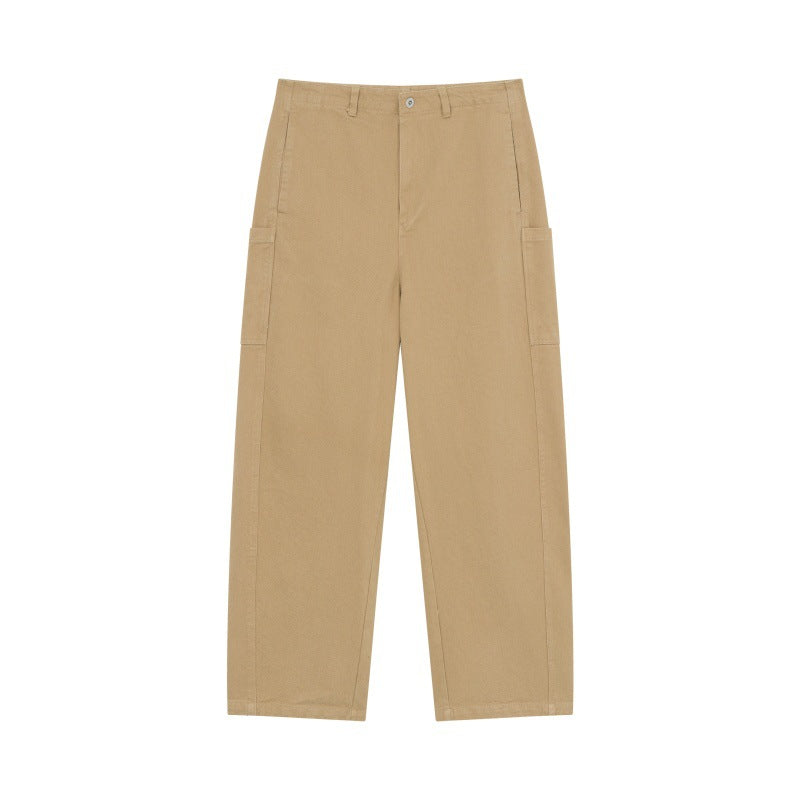 Loose Straight-Leg Casual Pants for Men with Multiple Pockets