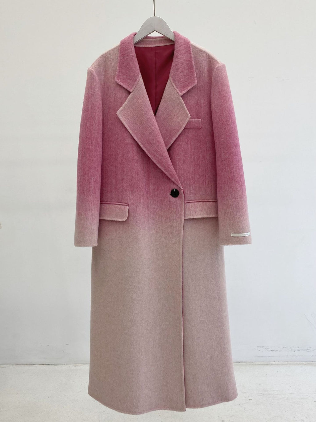 Handmade Loose One-Button Woolen Jackets