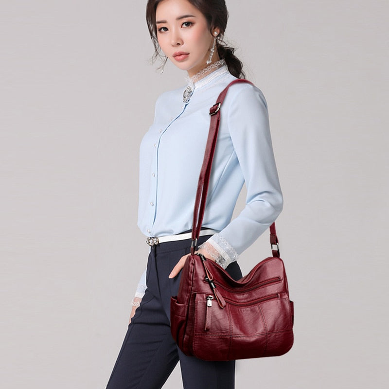 Women Luxury Leather Handbags Women Bags Designer Female Shoulder Messenger Bag