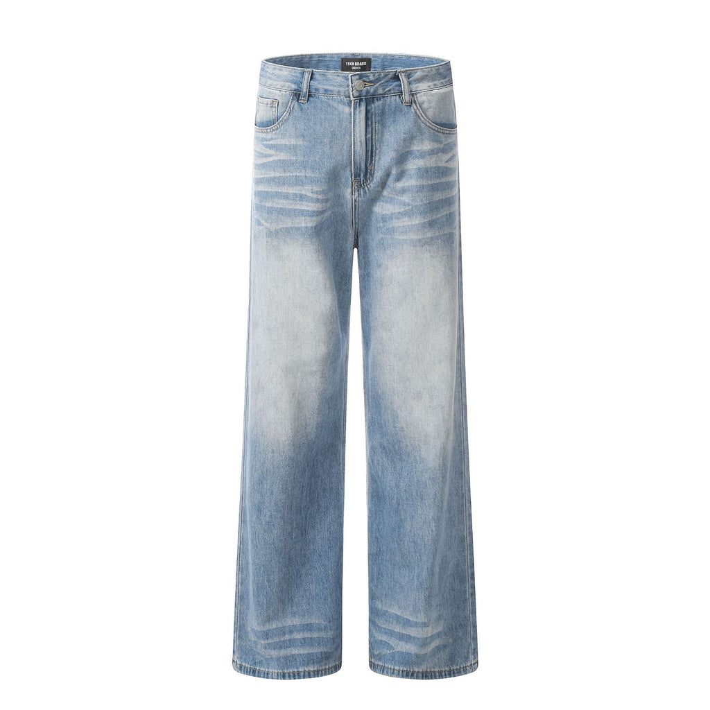 Denim Pants for Men and Women  Drape Loose Casual Long Pants
