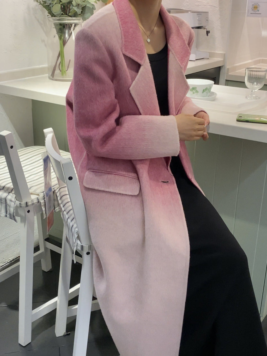 Handmade Loose One-Button Woolen Jackets