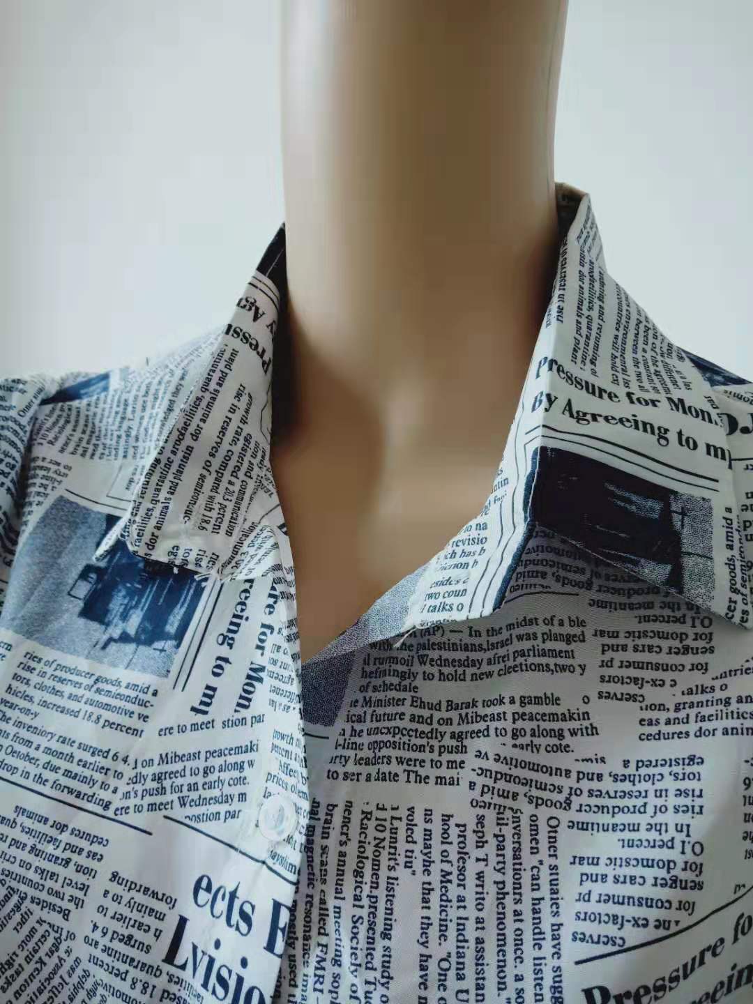 Newspaper Letter Print Top Girls New Shirts