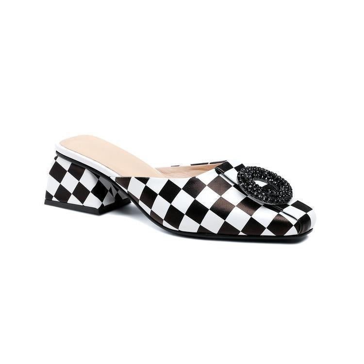 Genuine Leather Horse Hair Upper Pointed Toe High Heels Good Quality Party Shoes