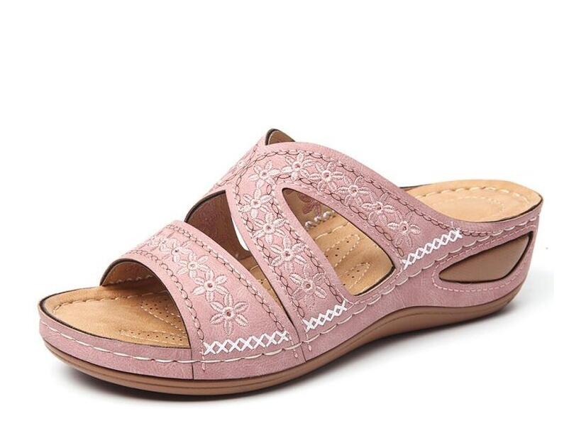 Women'S Sandals Open Toe Summer Women Flats Shoes Female Lightweight Woman Wedges Sandals Ladies Sandals Big Size