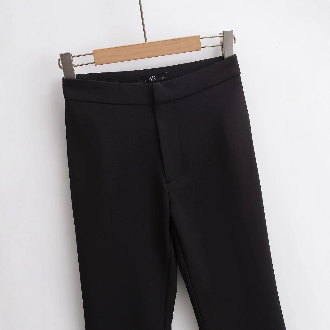 Black pants casual pants for women