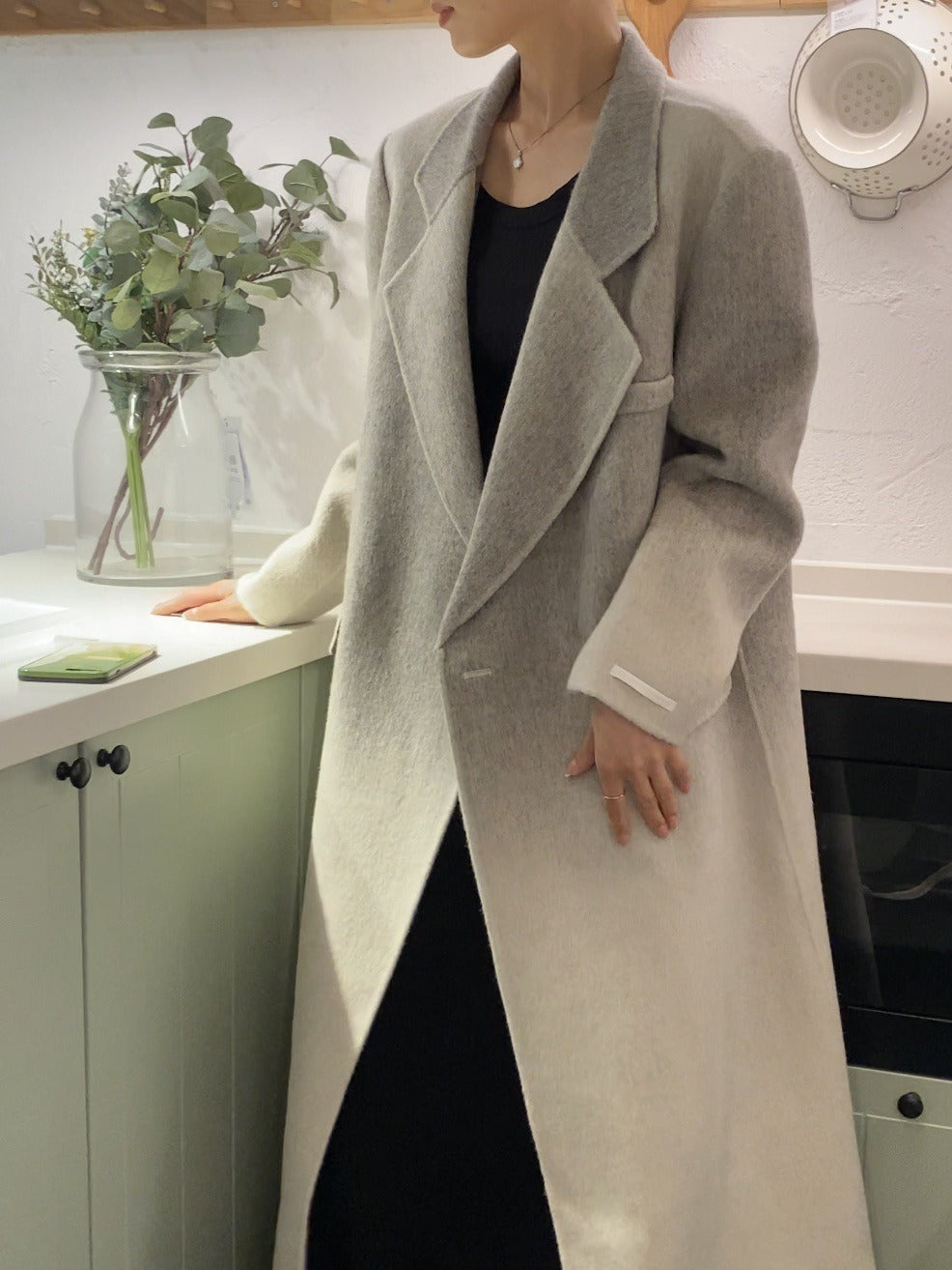 Handmade Loose One-Button Woolen Jackets