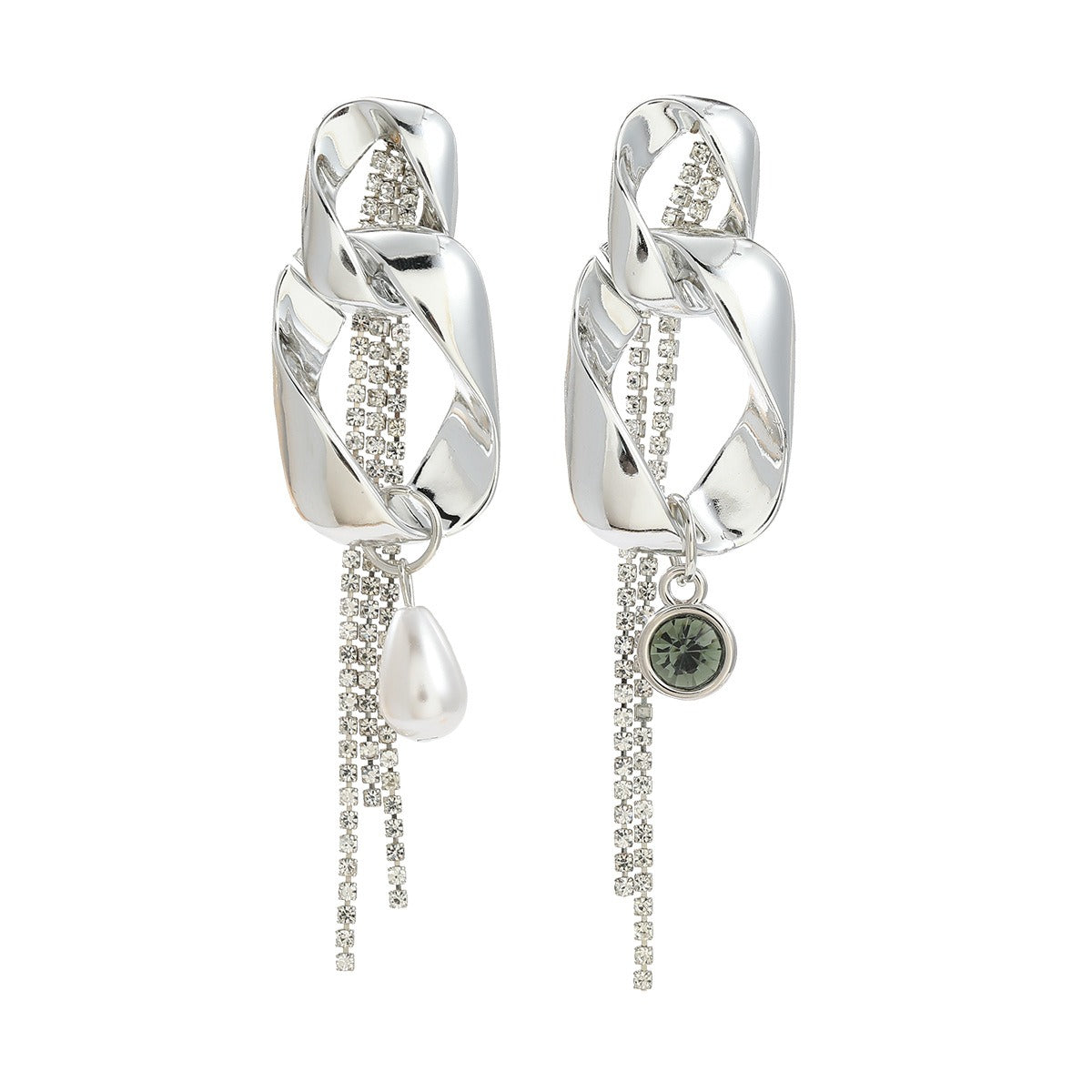 Ins style European and American earrings for women multi-layered long tassel earrings internet celebrity party accessories