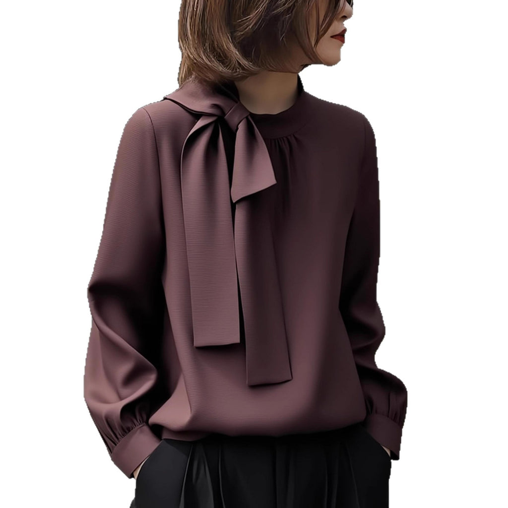 High-end Chic Women's Blouse, Lightweight Luxury, Youthful and Elegant Shirt