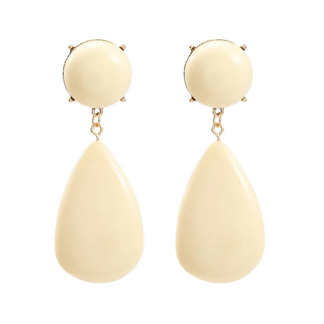 Resin Earrings for Women Geometric Water Drop Pendant Earrings Holiday Party Jewelry Girls Fashion Gifts