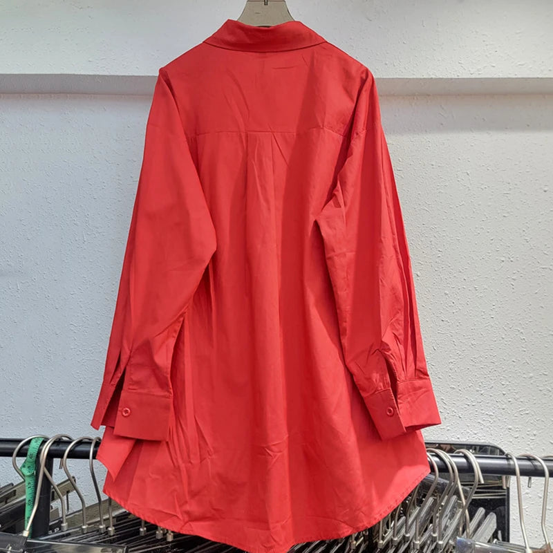 Fashion Women's Three-dimensional Flower T-shirts Loose Casual Long Sleeved Solid Color Tops Female  Autumn