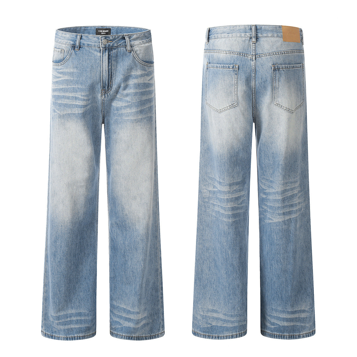 Denim Pants for Men and Women  Drape Loose Casual Long Pants