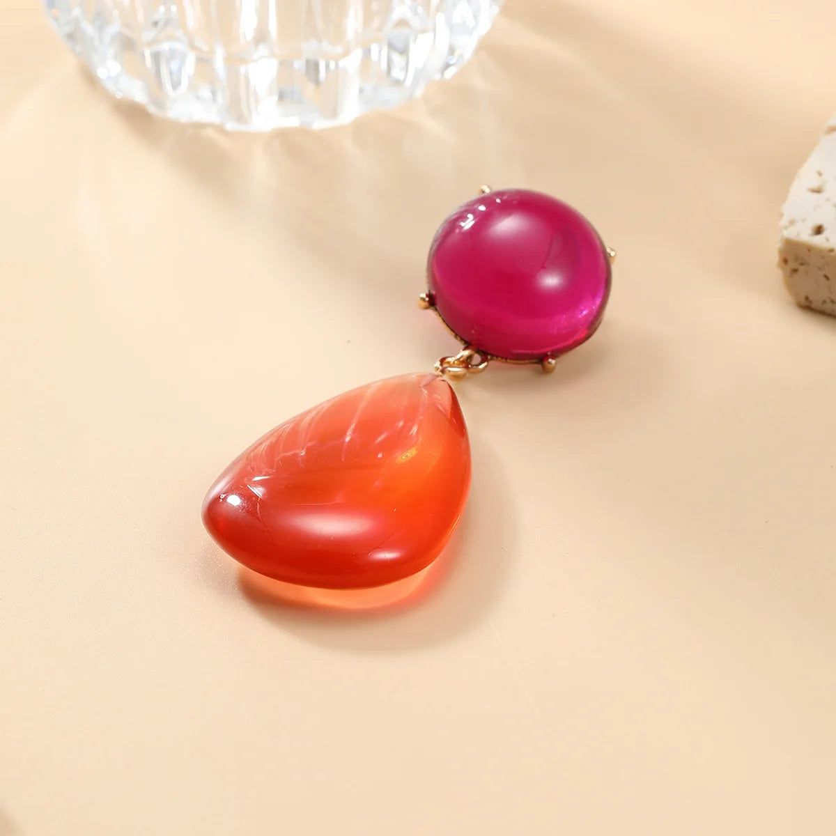 Resin Earrings for Women Geometric Water Drop Pendant Earrings Holiday Party Jewelry Girls Fashion Gifts