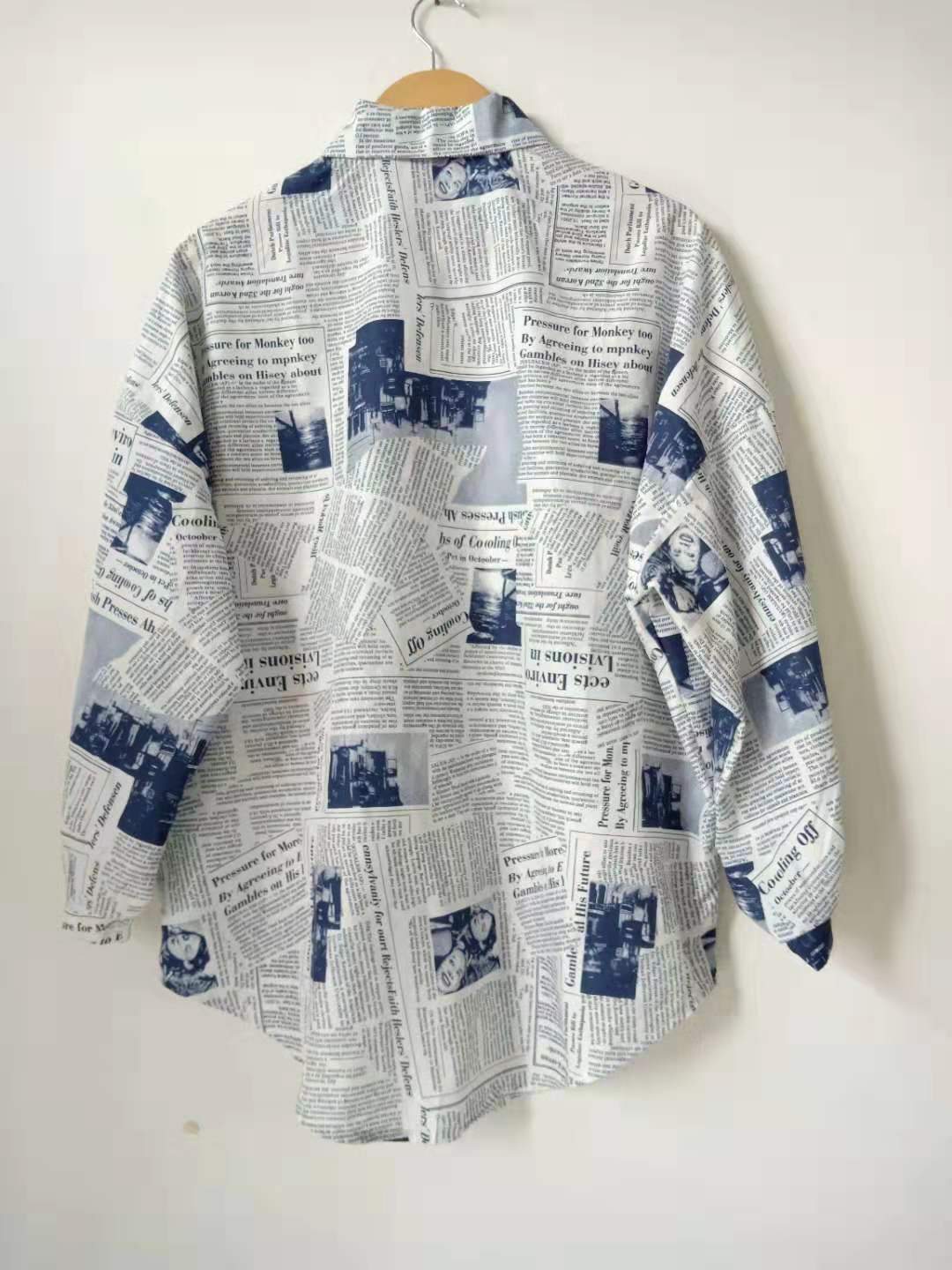 Newspaper Letter Print Top Girls New Shirts